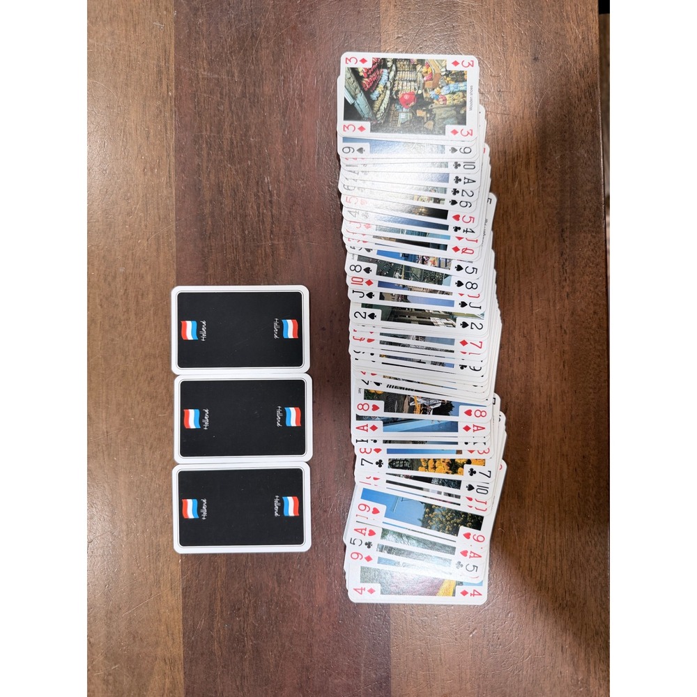 Souvenir of Holland Playing Cards Netherlands Photo Landmarks Full Deck